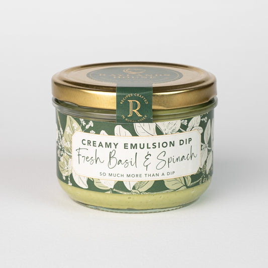 Fresh Basil & Spinach Creamy Emulsion Dip