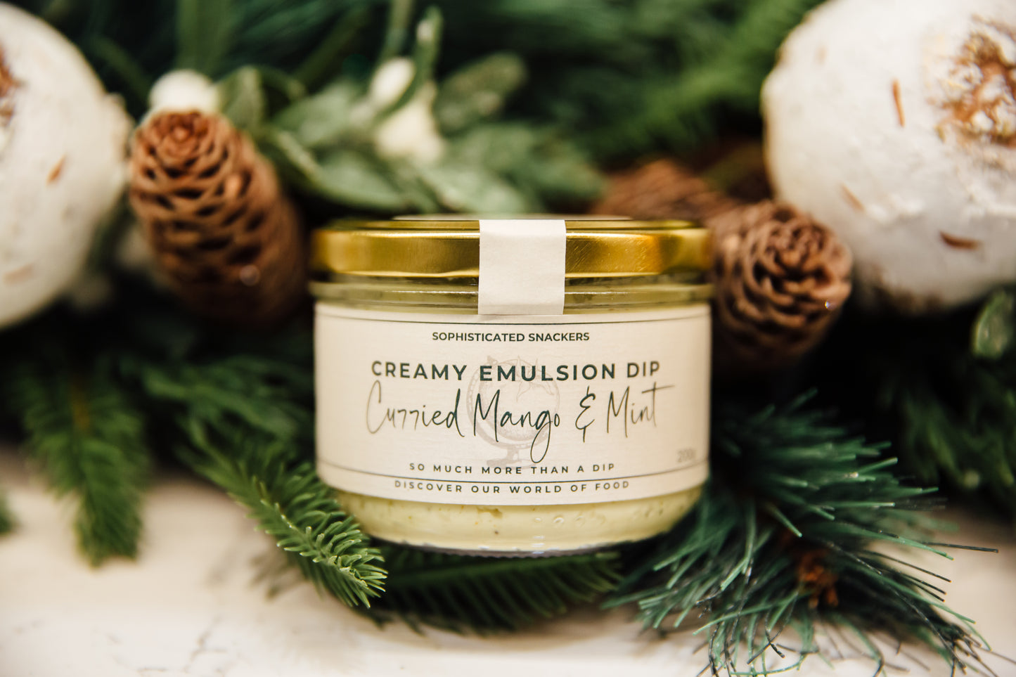 Curried Mango & Mint Creamy Emulsion Dip