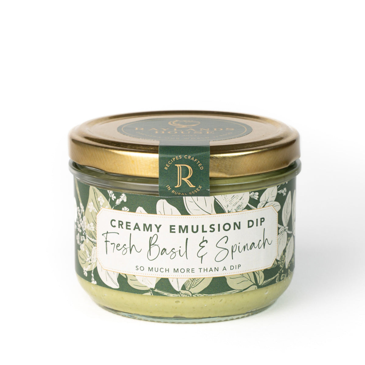 Fresh Basil & Spinach Creamy Emulsion Dip