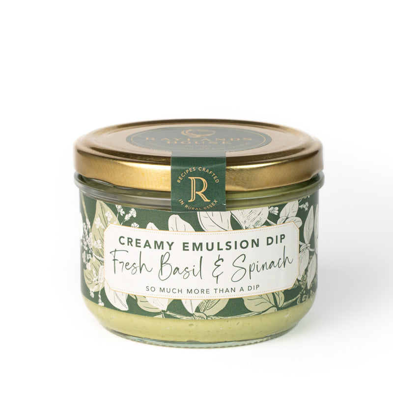 Fresh Basil & Spinach Creamy Emulsion Dip