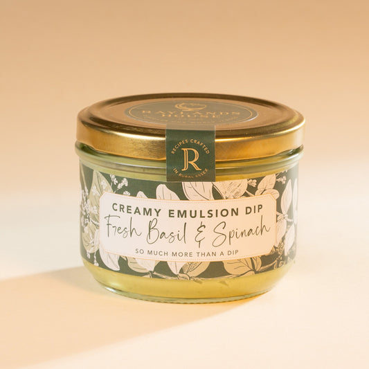 Fresh Basil & Spinach Creamy Emulsion Dip